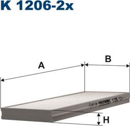 Filtron K1206-2x - Фильтр воздуха в салоне autospares.lv