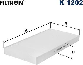 Filtron K1202 - Фильтр воздуха в салоне autospares.lv