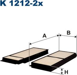 Filtron K1212-2x - Фильтр воздуха в салоне autospares.lv