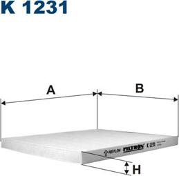 Filtron K1231 - Фильтр воздуха в салоне autospares.lv