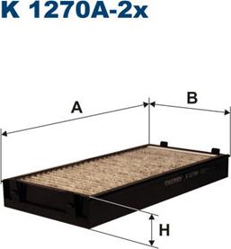 Filtron K1270A-2x - Фильтр воздуха в салоне autospares.lv