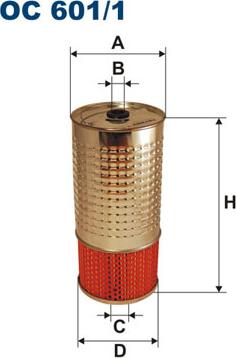 Filtron OC601/1 - Масляный фильтр autospares.lv