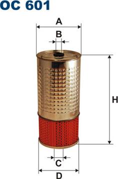 Filtron OC601 - Масляный фильтр autospares.lv