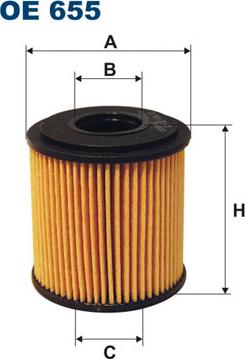Filtron OE655 - Масляный фильтр autospares.lv