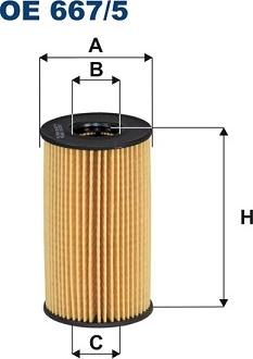 Filtron OE 667/5 - Масляный фильтр autospares.lv