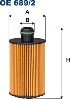 Filtron OE 689/2 - Масляный фильтр autospares.lv