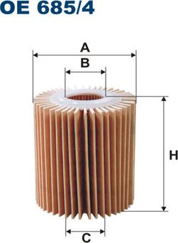 Filtron OE685/4 - Масляный фильтр autospares.lv