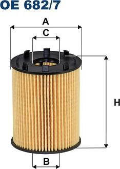 Filtron OE 682/7 - Масляный фильтр autospares.lv