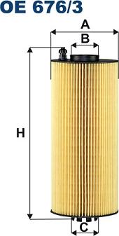 Filtron OE676/3 - Масляный фильтр autospares.lv