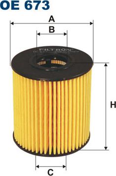 Filtron OE673 - Масляный фильтр autospares.lv