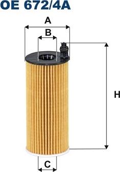 Filtron OE672/4A - Масляный фильтр autospares.lv