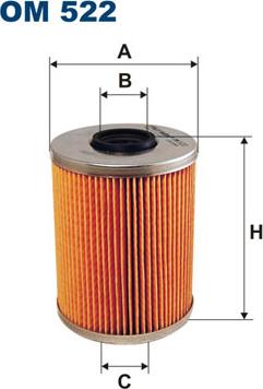 Filtron OM522 - Масляный фильтр autospares.lv