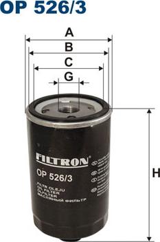 Filtron OP526/3 - Масляный фильтр autospares.lv