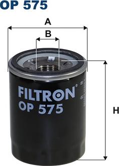 Filtron OP575 - Масляный фильтр autospares.lv