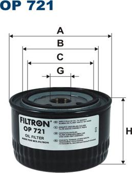 Filtron OP721 - Гидрофильтр, автоматическая коробка передач autospares.lv