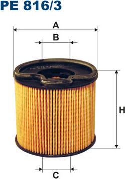 Filtron PE816/3 - Топливный фильтр autospares.lv