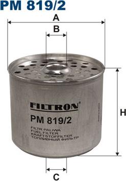 Filtron PM819/2 - Топливный фильтр autospares.lv