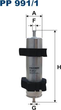 Filtron PP991/1 - Топливный фильтр autospares.lv