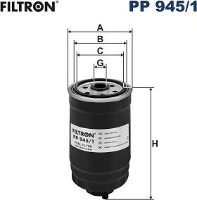 Filtron PP 945/1 - Топливный фильтр autospares.lv