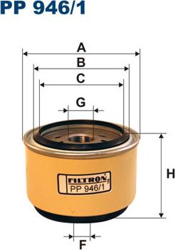 Filtron PP946/1 - Топливный фильтр autospares.lv