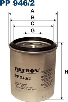 Filtron PP946/2 - Топливный фильтр autospares.lv