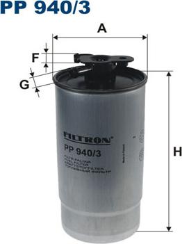 Filtron PP940/3 - Топливный фильтр autospares.lv