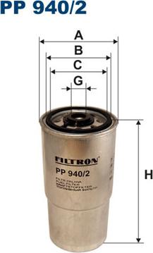 Filtron PP940/2 - Топливный фильтр autospares.lv