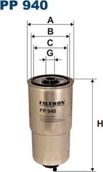 Filtron PP940 - Топливный фильтр autospares.lv