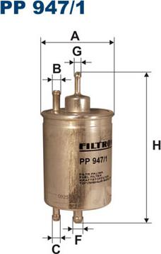 Filtron PP947/1 - Топливный фильтр autospares.lv