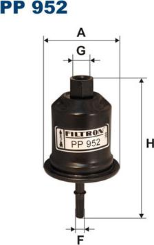 Filtron PP952 - Топливный фильтр autospares.lv