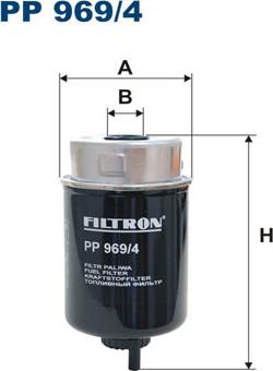 Filtron PP969/4 - Топливный фильтр autospares.lv