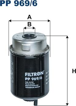 Filtron PP 969/6 - Топливный фильтр autospares.lv