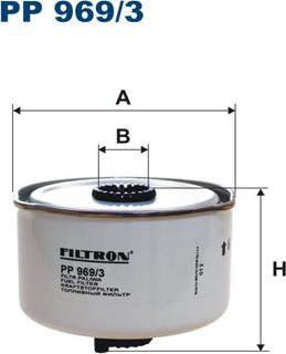 Filtron PP969/3 - Топливный фильтр autospares.lv