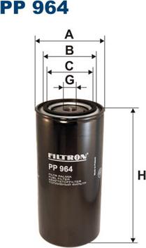 Filtron PP964 - Топливный фильтр autospares.lv