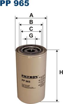 Filtron PP965 - Топливный фильтр autospares.lv