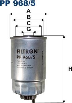 Filtron PP968/5 - Топливный фильтр autospares.lv