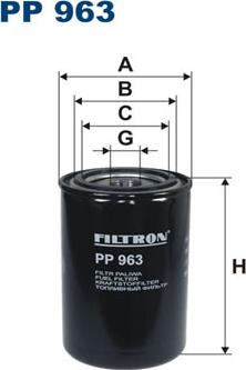 Filtron PP963 - Топливный фильтр autospares.lv