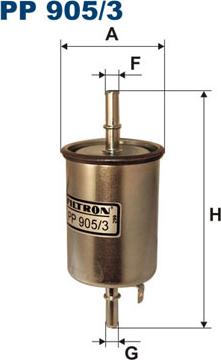 Filtron PP905/3 - Топливный фильтр autospares.lv