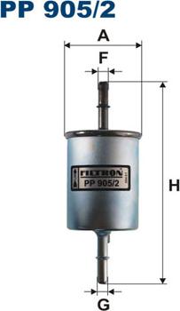 Filtron PP905/2 - Топливный фильтр autospares.lv