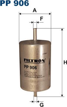 Filtron PP906 - Топливный фильтр autospares.lv