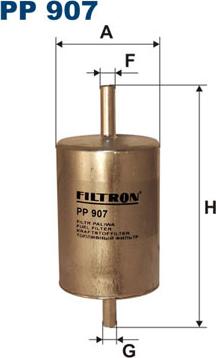 Filtron PP907 - Топливный фильтр autospares.lv