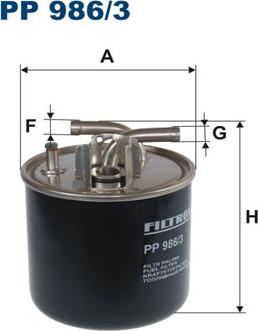 Filtron PP 986/3 - Топливный фильтр autospares.lv