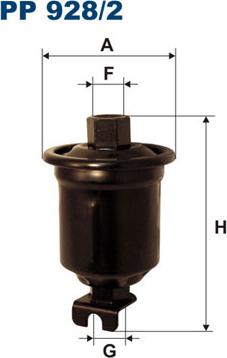 Filtron PP928/2 - Топливный фильтр autospares.lv