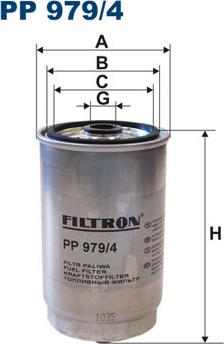 Filtron PP979/4 - Топливный фильтр autospares.lv