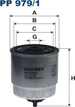 Filtron PP979/1 - Топливный фильтр autospares.lv