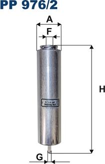 Filtron PP976/2 - Топливный фильтр autospares.lv