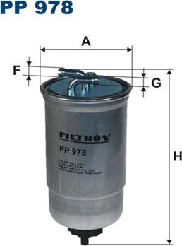 Filtron PP978 - Топливный фильтр autospares.lv