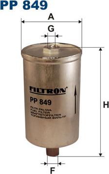 Filtron PP849 - Топливный фильтр autospares.lv