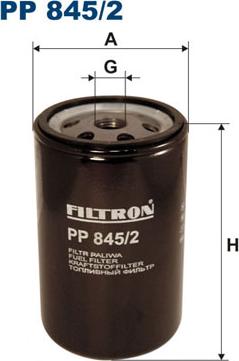 Filtron PP845/2 - Топливный фильтр autospares.lv