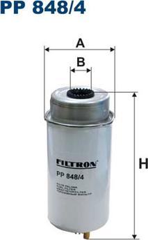 Filtron PP848/4 - Топливный фильтр autospares.lv